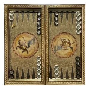 تابلو نرد خاتم طرح چوگان کد 7291 m