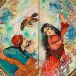 تابلو نرد خاتم طرح ماه وش - Image 4