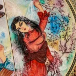 تابلو نرد خاتم طرح ماه وش - Image 6