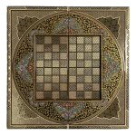 تخته نرد خاتم تذهیب طرح گلسا - Image 2