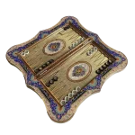 تخته نرد خاتم 60 دالبر تذهیب طرح مینو - Image 3
