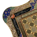 تخته نرد خاتم 60 دالبر تذهیب طرح مینو - Image 7