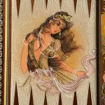 تخته نرد خاتم 60 سانتی طرح گلچهر - Image 7