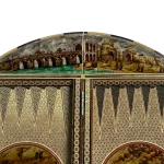 تخته نرد خاتم 70 گرد طرح اصفهان کد 7344 m - Image 7