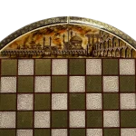 تخته نرد خاتم 70 گرد طرح اصفهان کد 7344 m - Image 12
