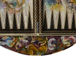 تخته نرد خاتم گرد 70 سانتی طرح بهارین - Image 7