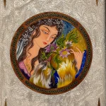 تخته نرد خاتم 60 سانتی طرح آنالی - Image 6
