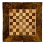 تخته نرد چوب گردو دوبازی ریشه طرح سینی کد 7406 m - Image 2