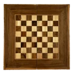 تخته نرد چوب گردو دوبازی ریشه طرح سینی کد 7408 m - Image 2