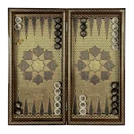 تخته نرد تمام خاتم طرح مهزاد