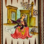 تخته نرد خاتم طرح آزرم دخت - Image 5