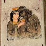 تخته نرد خاتم طرح کوروش و کاساندان کد 7282 m - Image 6