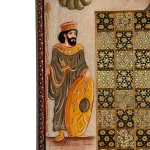 تخته نرد خاتم طرح کوروش و کاساندان کد 7282 m - Image 9