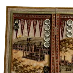 تخته نرد خاتم طرح اصفهان کد 7257 m - Image 4