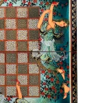 تخته نرد خاتم طرح گل دخت - Image 7