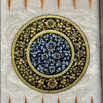 تخته نرد خاتم گرد 60 سانتی تذهیب کد 7314 m - Image 4