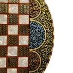 تخته نرد خاتم گرد 60 سانتی تذهیب کد 7314 m - Image 6