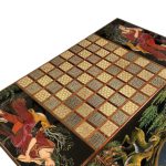 تخته نرد خاتم سه کاره طرح جیران - Image 9
