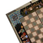تخته نرد خاتم طرح چوگان و ابنیه - Image 7