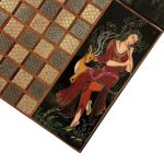 تخته نرد خاتم سه کاره طرح جیران - Image 5