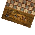 تخته نرد خاتم سه کاره طرح ابنیه کد 5479 m - Image 13