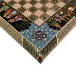 تخته نرد خاتم طرح چوگان و ابنیه - Image 9