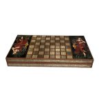 تخته نرد خاتم سه کاره طرح جیران