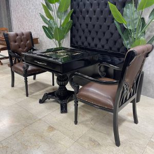 میز تخته نرد و شطرنج ۶ بازی آریا مهر