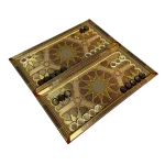 تخته نرد تمام خاتم 60 سانتی طرح نقش سپهر - Image 3