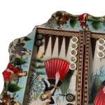 تخته نرد خاتم 60 کنگره ای طرح گلرخان مست - Image 4