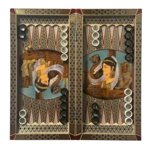 تخته نرد خاتم مگنتی طرح شیدا