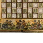 تخته نرد خاتم طرح جمع درباریان - Image 12