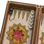 تخته نرد خاتم طرح پرواز سرا - Image 4