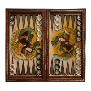 تخته نرد خاتم سه کاره طرح جیران