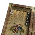 تخته نرد خاتم طرح بزم و چوگان کد 5909 m - Image 4