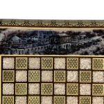 تخته نرد خاتم طرح غروب نصف جهان - Image 8