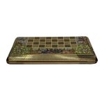 تخته نرد خاتم طرح بزم و چوگان کد 5909 m