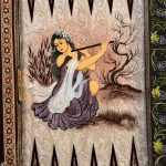 تخته نرد خاتم طرح شهرزاد - Image 5