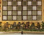 تخته نرد خاتم طرح جمع درباریان - Image 9