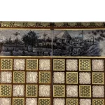تخته نرد خاتم طرح غروب نصف جهان - Image 11