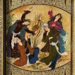تخته نرد خاتم طرح محفل فراحصن - Image 6
