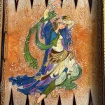 تخته نرد خاتم طرح رقص مهربانی - Image 5