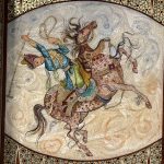 تخته نرد خاتم چوگان و مجلس قاجار کد 5739 m - Image 5