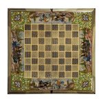تخته نرد خاتم طرح بزم و چوگان کد 5909 m - Image 2