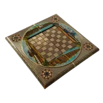 تخته نرد خاتم طرح اصفهان کد 6536 m - Image 6
