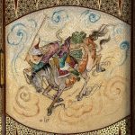 تخته نرد خاتم چوگان و مجلس قاجار کد 5739 m - Image 6
