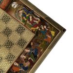 تخته نرد خاتم طرح محفل فراحصن - Image 12