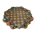 تخته نرد خاتم 60 کنگره ای طرح شقایق نقش - Image 8
