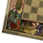 تخته نرد خاتم طرح محفل فراحصن - Image 14