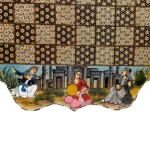 تخته نرد خاتم 60 کنگره ای طرح شقایق نقش - Image 10